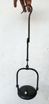 50cms ORIGINAL LENTICULAR FRANCE 1800s miners lamp tunnel lantern iron cast N30
