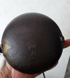56cms ORIGINAL LENTICULAR FRANCE 1800s miners lamp tunnel lantern iron cast N32
