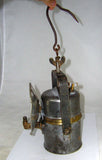 33cms MINERS CARBIDE LAMP england premier vintage lantern mining mineral C203