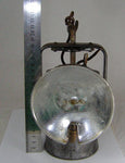 33cms MINERS CARBIDE LAMP england premier vintage lantern mining mineral C203