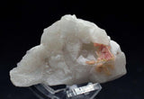 4.5cm RED ORANGE STILBITE heulandite quartz crystals peru mineral specimen F132