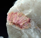 7cm RED ORANGE STILBITE heulandite quartz crystals peru mineral specimen F131