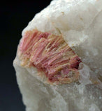 7cm RED ORANGE STILBITE heulandite quartz crystals peru mineral specimen F131
