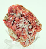 3.5cm RED ORANGE STILBITE heulandite calcite crystals peru mineral specimen F123