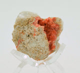 3cm RED ORANGE STILBITE heulandite calcite crystals peru mineral specimen F122