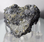 4.2cms GALENA PYRITE PERU crystals cluster collectors mineral specimen G75