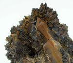 9cms RED LIMONITE MARCASITE quartz goethite crystals peru mineral specimen Q85