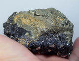 8.7cms GEM RHODOCHROSITE PYRITE Crystals Uchucchacua Mineral Specimen R494