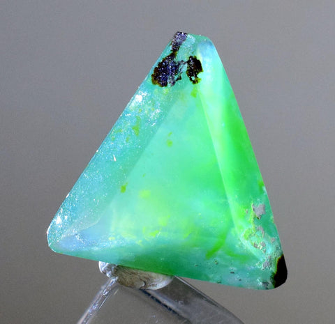 13carats GEM SILICA CHRYSOCOLLA Emeraldine Chalcedony Lily Mine Peru Scenic Quartz Malachite Facet Emerald Color Jade Color BE790