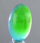 12carats GEM SILICA CHRYSOCOLLA Emeraldine Chalcedony Lily Mine Peru Cabochon Quartz Malachite Emerald Color Jade Color BE791