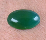 12carats GEM SILICA CHRYSOCOLLA Emeraldine Chalcedony Lily Mine Peru Cabochon Quartz Malachite Emerald Color Jade Color BE791