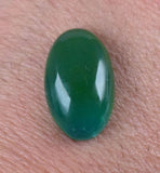 12carats GEM SILICA CHRYSOCOLLA Emeraldine Chalcedony Lily Mine Peru Cabochon Quartz Malachite Emerald Color Jade Color BE791