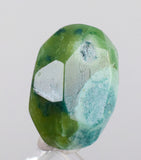 17.5carats GEM SILICA CHRYSOCOLLA Emeraldine Chalcedony Lily Mine Peru Scenic Quartz Malachite Facet Emerald Color Jade Color BE800