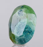 17.5carats GEM SILICA CHRYSOCOLLA Emeraldine Chalcedony Lily Mine Peru Scenic Quartz Malachite Facet Emerald Color Jade Color BE800