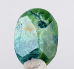 17.5carats GEM SILICA CHRYSOCOLLA Emeraldine Chalcedony Lily Mine Peru Scenic Quartz Malachite Facet Emerald Color Jade Color BE800