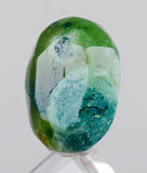 17.5carats GEM SILICA CHRYSOCOLLA Emeraldine Chalcedony Lily Mine Peru Scenic Quartz Malachite Facet Emerald Color Jade Color BE800