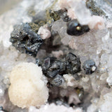 4.5cm PROUSTITE PYRARGYRITE RUBY silver acanthite crystal mineral specimen h561