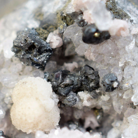 4.5cm PROUSTITE PYRARGYRITE RUBY silver acanthite crystal mineral specimen h561