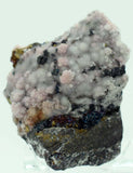 5cms PROUSTITE RHODOCHROSITE RUBY silver wire crystals quartz peru H826