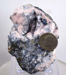 7cms PROUSTITE RUBY SILVER mangano calcite crystals peru mineral specimen H857