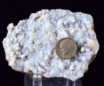 8.1cms BLUE CHALCEDONY PERU Crystal Quartz  Translucent Mineral Sample  Collector Q246