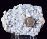 8.1cms BLUE CHALCEDONY PERU Crystal Quartz  Translucent Mineral Sample  Collector Q246