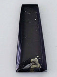 78carats LEMURIAN BLACK JADE Gem Peru Pyrite Quartz Pendant Jewelry Cabochon Healing Nephrite Gemstone B532