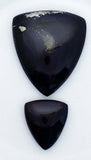 216carats LEMURIAN BLACK JADE Gem Peru Pyrite Quartz Pendant Jewelry Cabochon Healing Nephrite Gemstone   B528