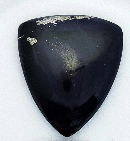 216carats LEMURIAN BLACK JADE Gem Peru Pyrite Quartz Pendant Jewelry Cabochon Healing Nephrite Gemstone   B528