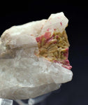 4.5cm RED ORANGE STILBITE heulandite quartz crystals peru mineral specimen F135