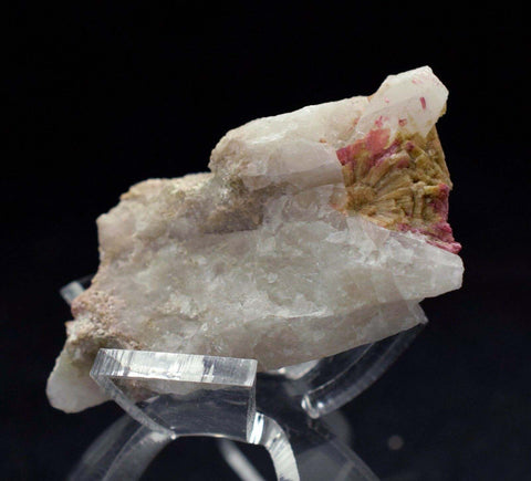 4.5cm RED ORANGE STILBITE heulandite quartz crystals peru mineral specimen F135