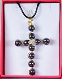 PENDANT EARRING HEMATITE  Silver Plated Copper Jewelry Peru J528