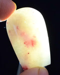 7.8 grams GEM RED THULITE Scapolite Marialite Clinozoisite Peru Cabochon BE776