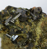 8ms PREMIUM EPIDOTE CRYSTALS cluster peru green color mineral specimen C531
