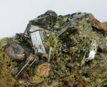 8ms PREMIUM EPIDOTE CRYSTALS cluster peru green color mineral specimen C531