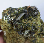8ms PREMIUM EPIDOTE CRYSTALS cluster peru green color mineral specimen C531