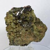 8ms PREMIUM EPIDOTE CRYSTALS cluster peru green color mineral specimen C531