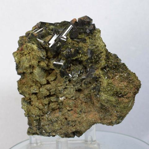 8ms PREMIUM EPIDOTE CRYSTALS cluster peru green color mineral specimen C531