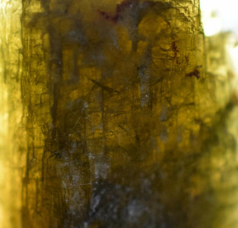 65carat ZOISITE NEEDLES CRYSTAL tanzanite (?) clinozoisite green yellow peru M50