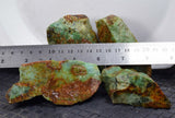 700grs BLUE GREEN SCAPOLITE Peru Marialite Chrysocolla Quartz Titanite Carving Translucent  O268