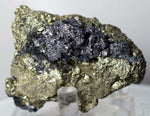 5.6cms GALENA PYRITE PERU crystals cluster collectors mineral specimen G77