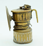 9.5cms MINERS LAMP VICTOR 1920 carbide usa vintage lantern brass bronze N19