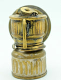 9.5cms MINERS LAMP VICTOR 1920 carbide usa vintage lantern brass bronze N19