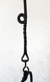50cms ORIGINAL LENTICULAR FRANCE 1800s miners lamp tunnel lantern iron cast N30