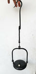 50cms ORIGINAL LENTICULAR FRANCE 1800s miners lamp tunnel lantern iron cast N30