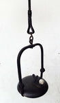 56cms ORIGINAL LENTICULAR FRANCE 1800s miners lamp tunnel lantern iron cast N32
