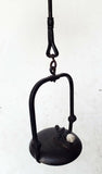 56cms ORIGINAL LENTICULAR FRANCE 1800s miners lamp tunnel lantern iron cast N32