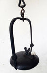 56cms ORIGINAL LENTICULAR FRANCE 1800s miners lamp tunnel lantern iron cast N32