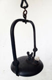 56cms ORIGINAL LENTICULAR FRANCE 1800s miners lamp tunnel lantern iron cast N32