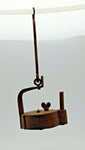 FROG MINERS LAMP oil iron cast lantern antique germany 1800 N21